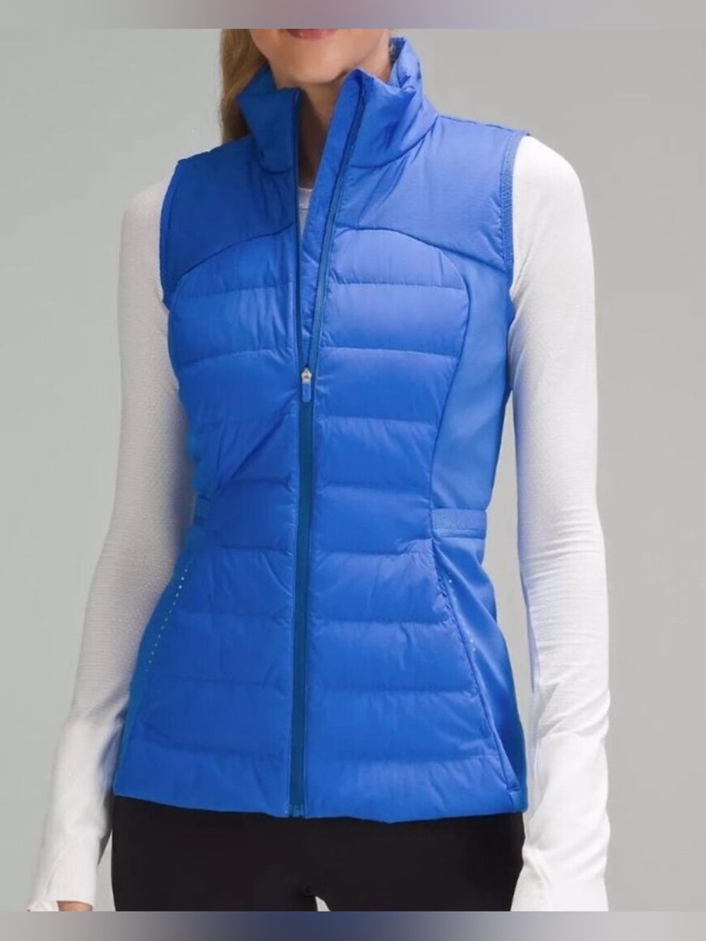 LULULEMON ATHLETICA Down For It All Vest in a Vibrant Blue Color. Size 12